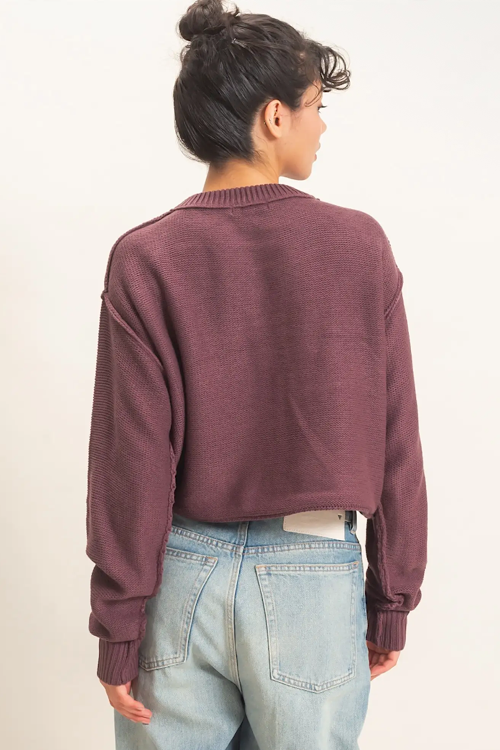 Exposed Seam Sweater