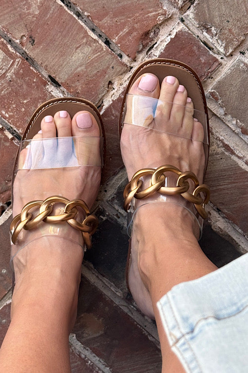 Corkys On Vacay Clear Wedge Sandal sold by A Velvet Window