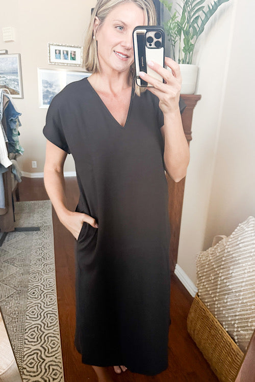 V-Neck Tshirt Maxi Dress sold by A Velvet Window