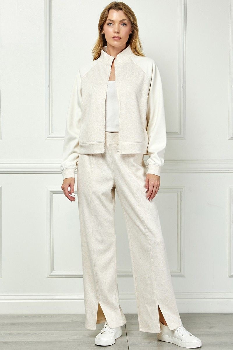 Sleek Split Front Lounge Pants sold by A Velvet Window