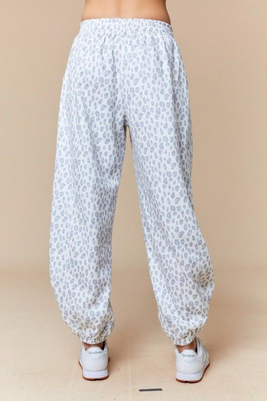 Leopard Print Joggers sold by A Velvet Window