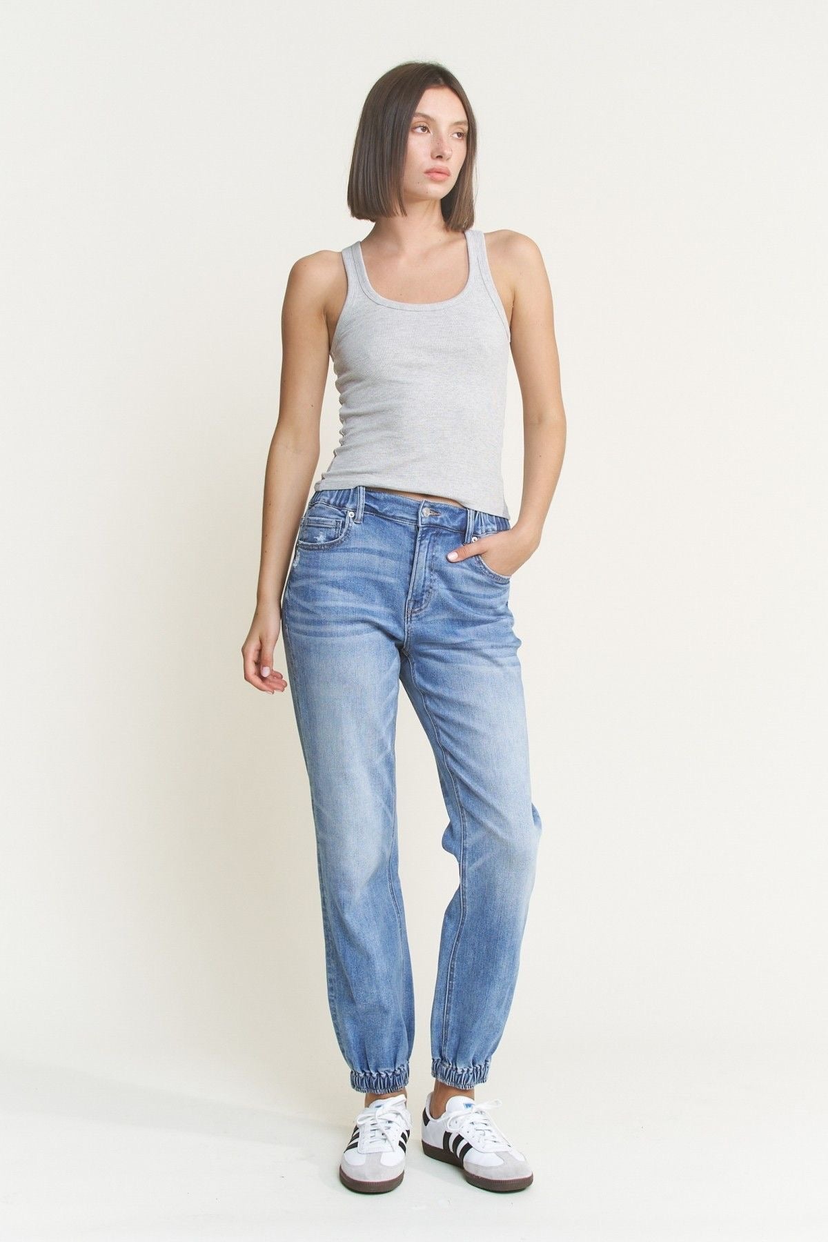 Denim Jogger sold by A Velvet Window