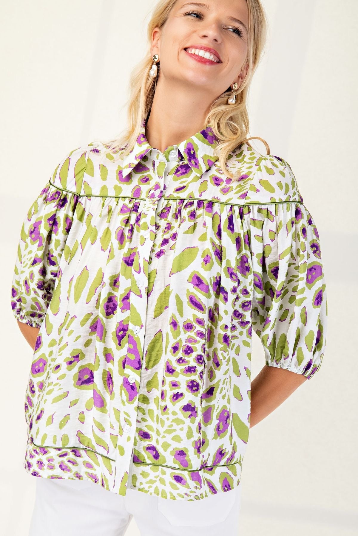 Colorful Cowgirl Leopard Top sold by A Velvet Window
