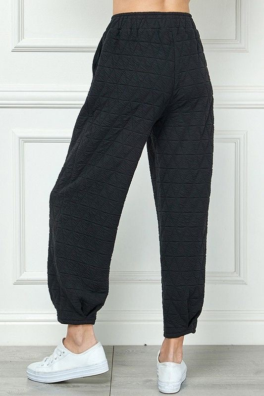 Quilted Tucked Ankle Pants sold by A Velvet Window