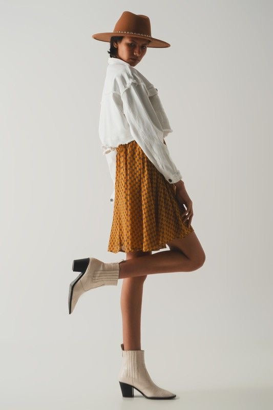 White Cropped Raw Hem Denim Jacket sold by A Velvet Window