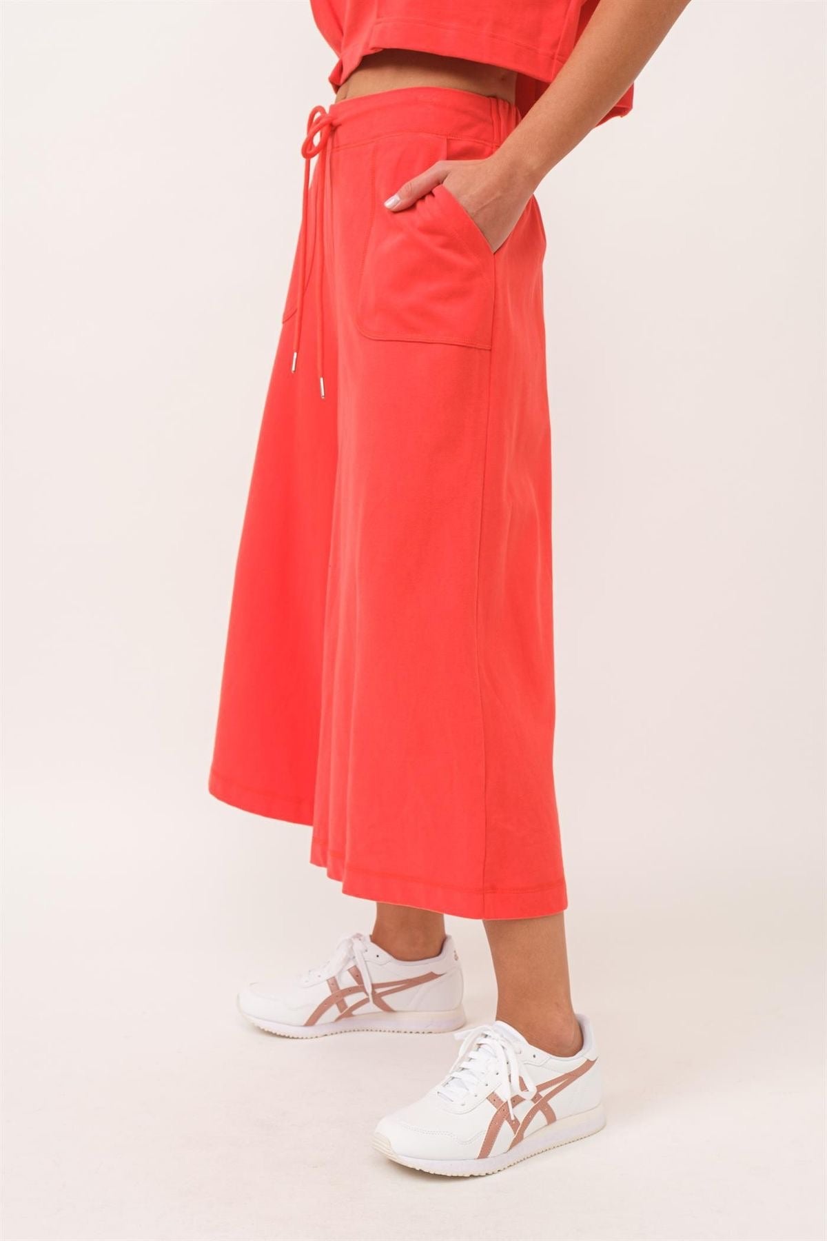 The Lounge Edit - Wide Leg Crop Pants sold by A Velvet Window