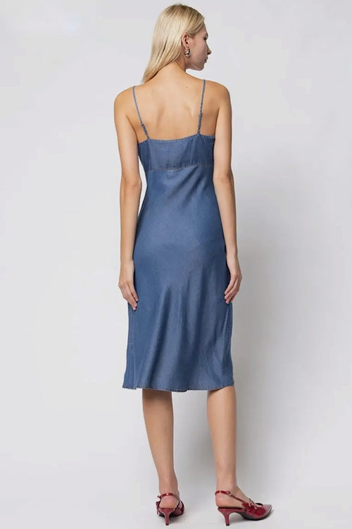 Chambray Midi Dress