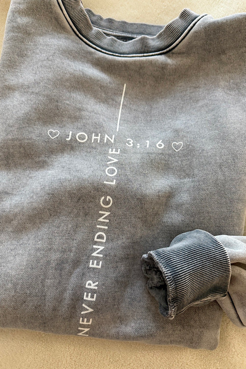 John 3:16 Mineral Sweatshirt sold by A Velvet Window