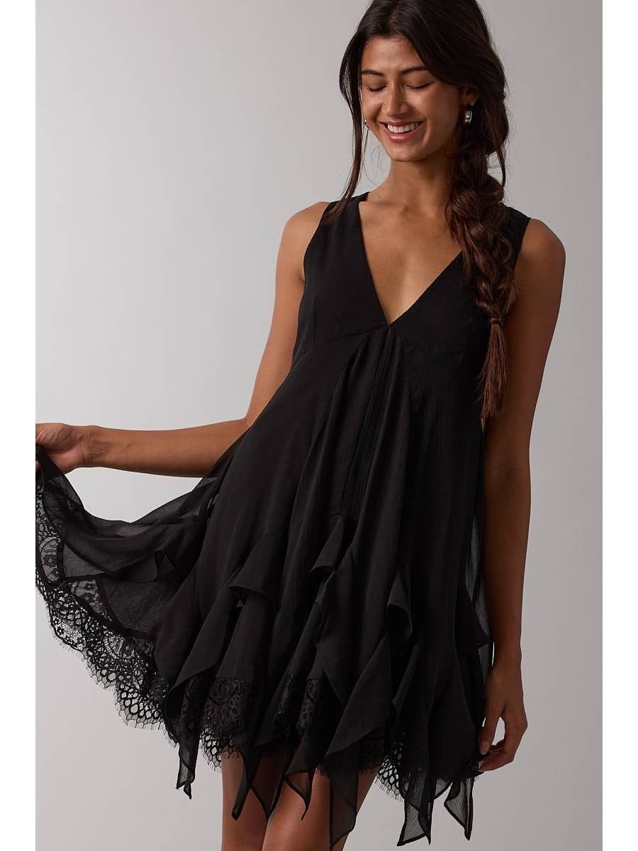 Chiffon Ruffle Dress sold by A Velvet Window