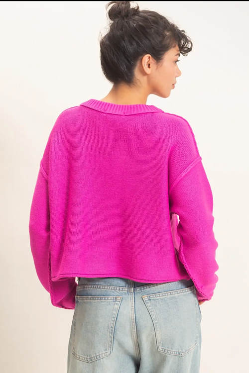 Exposed Seam Sweater