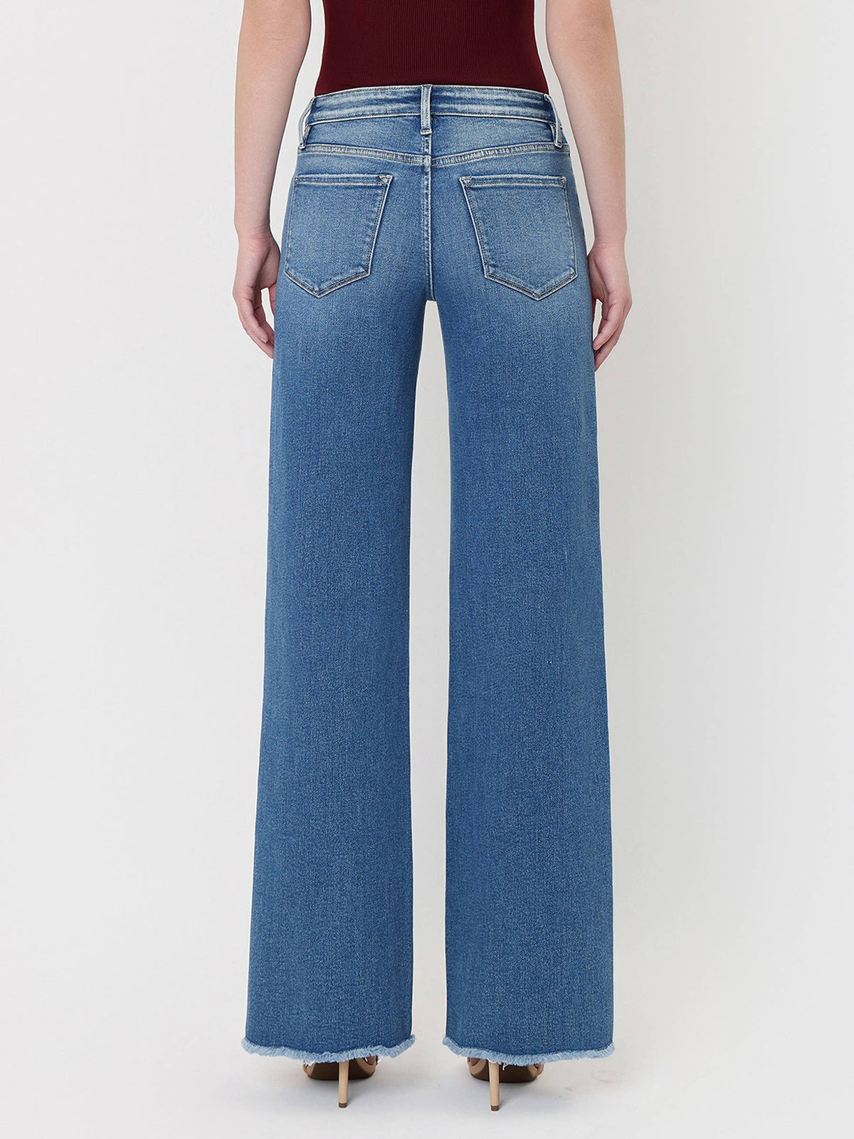 MidRise Raw Hem Denim sold by A Velvet Window