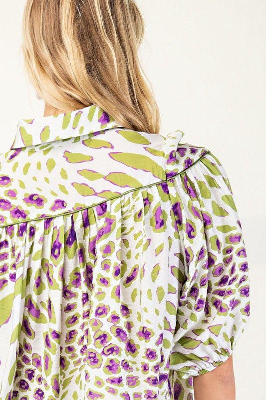 Colorful Cowgirl Leopard Top sold by A Velvet Window