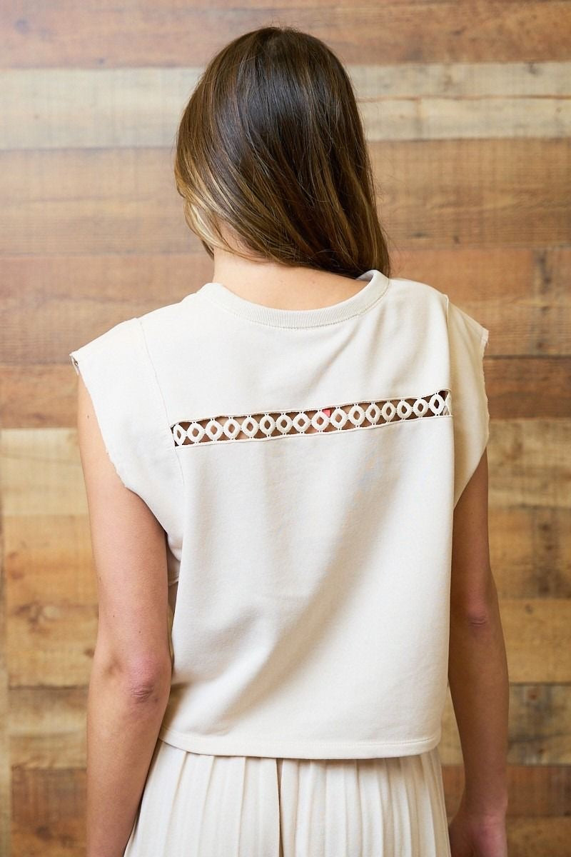 Eyelet Knit Top sold by A Velvet Window