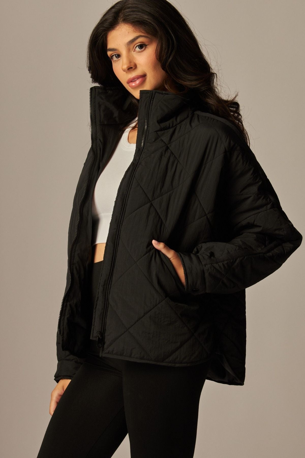 Quilted Pippa Puffer Jacket sold by A Velvet Window