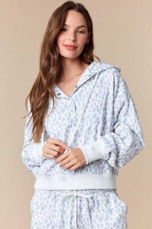 Leopard Print Hoodie sold by A Velvet Window