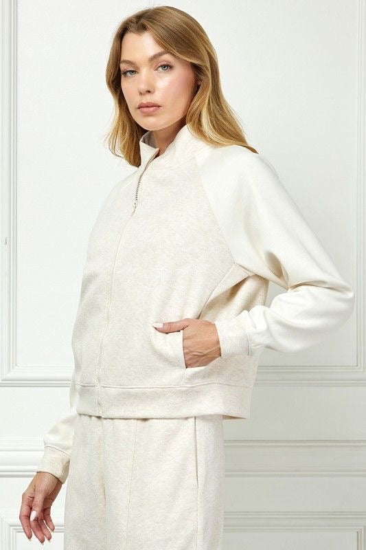 Sleek Heathered Jacket sold by A Velvet Window
