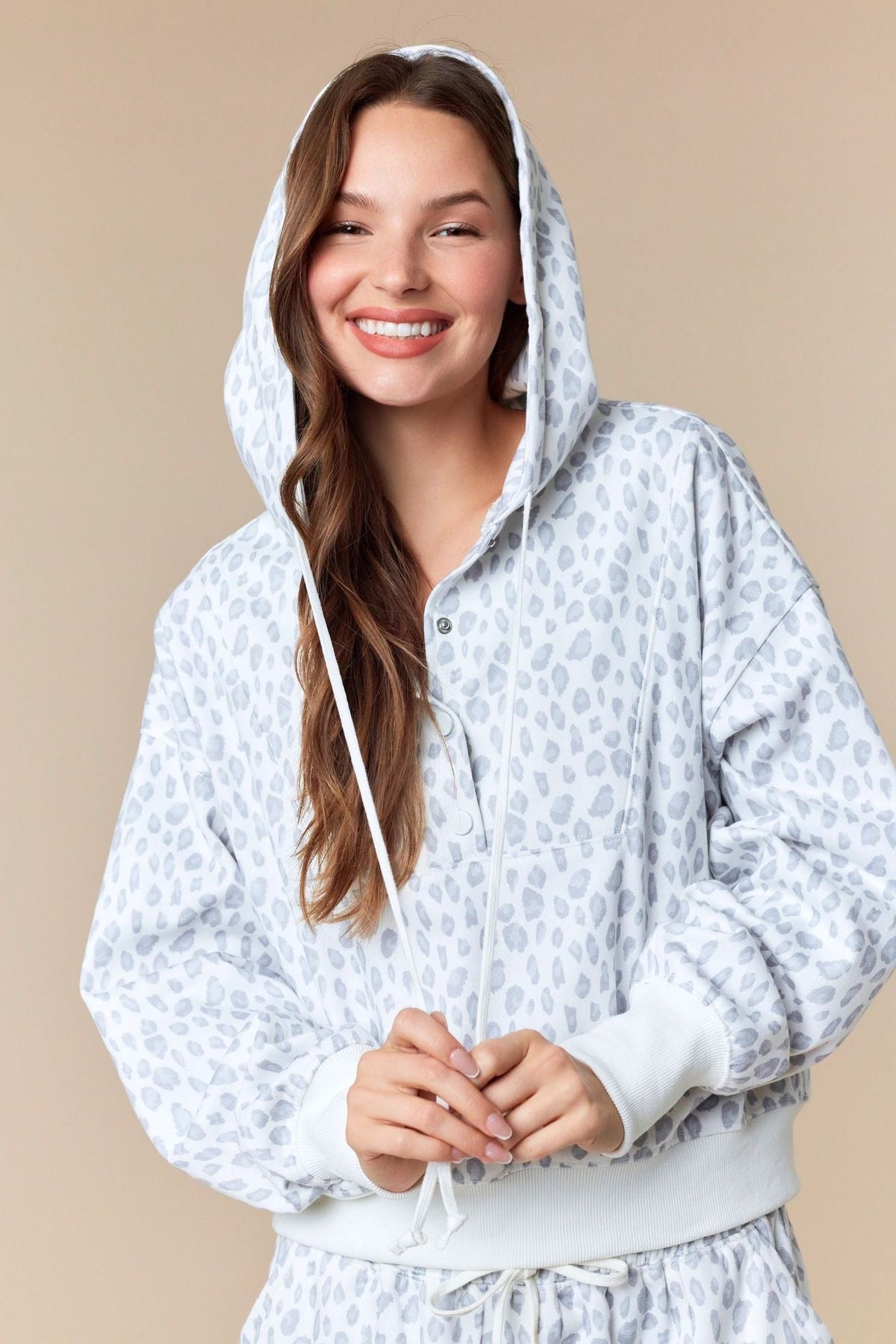 Leopard Print Hoodie sold by A Velvet Window