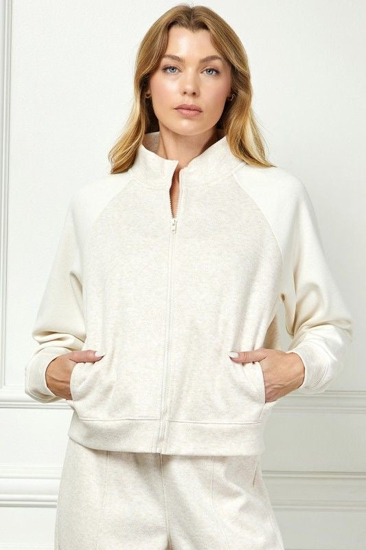 Sleek Heathered Jacket sold by A Velvet Window