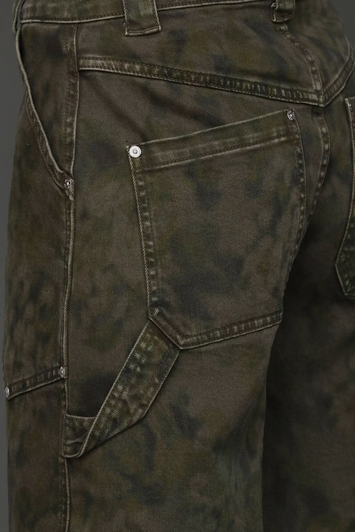 Premium Label - Camo Cargo Barrel Jeans sold by A Velvet Window