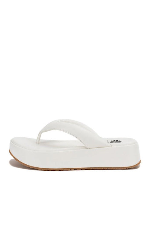 White Platform Bubble Sandal