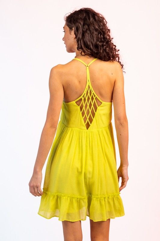 Lattice Back Sundress sold by A Velvet Window