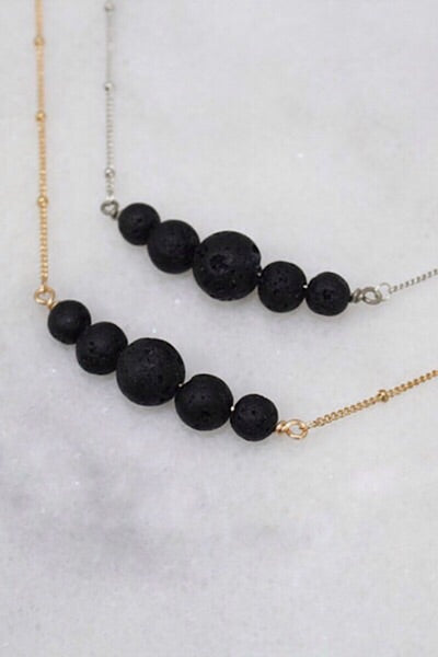 Five Bead Oil Necklace