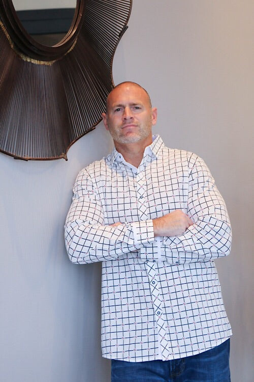 Checkered Rose Collared Shirt sold by A Velvet Window
