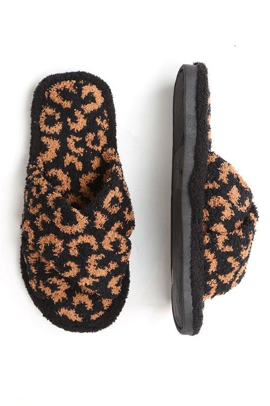 Camel Cozy Crossover Slipper sold by A Velvet Window