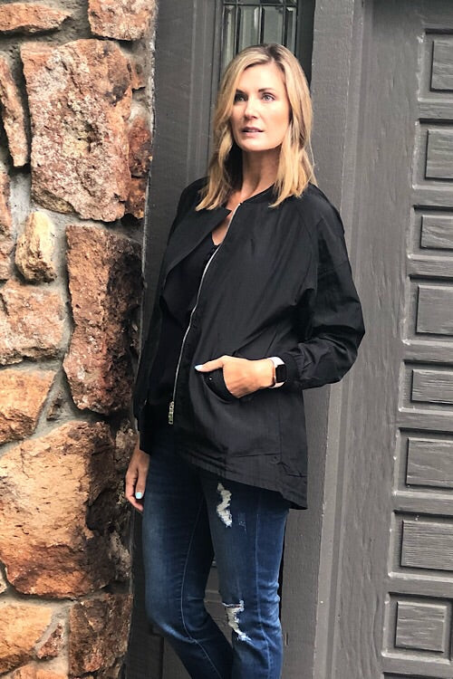 Women in Black Jacket