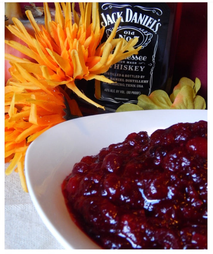 Vanilla Bourbon cranberry sauce