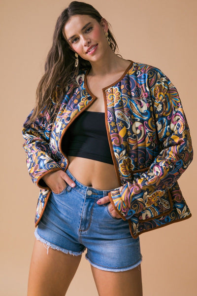 A Printed Woven Jacket
