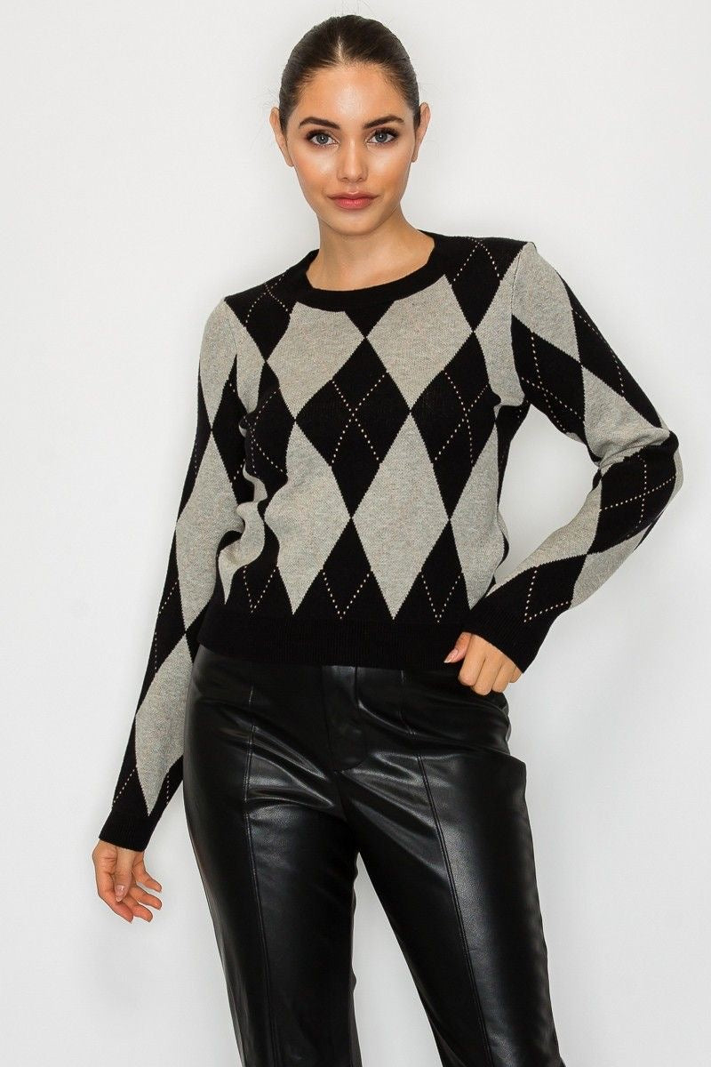 Argyle Sweater sold by A Velvet Window