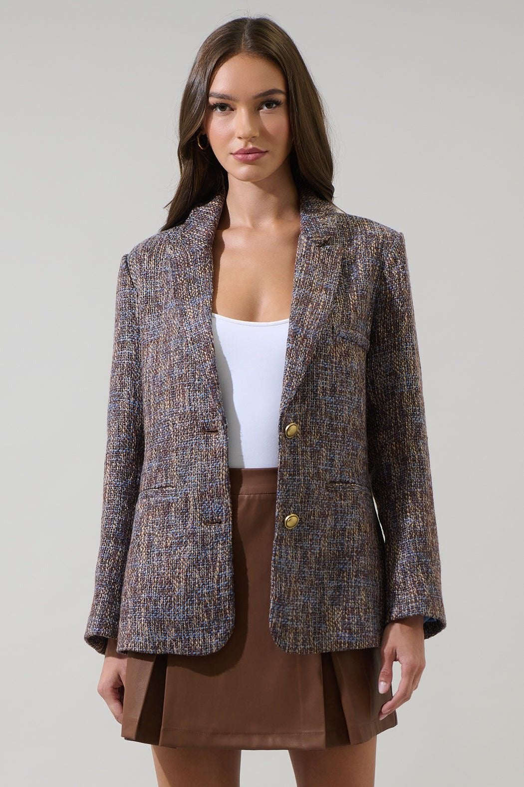 Multi Tweed Blazer sold by A Velvet Window