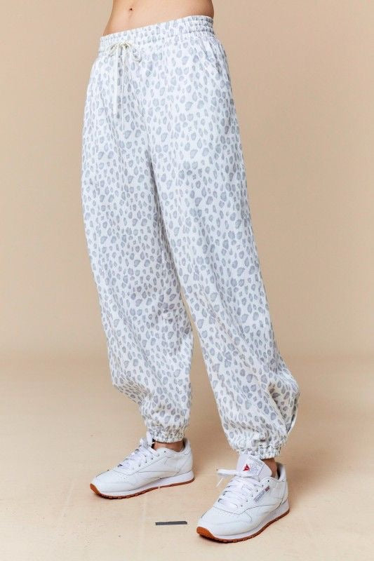 Leopard Print Joggers sold by A Velvet Window