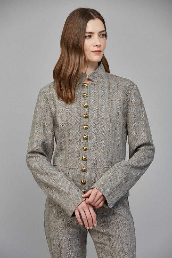 Tailored Herringbone Jacket sold by A Velvet Window