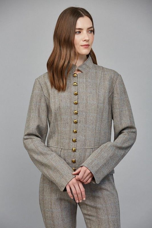 Tailored Herringbone Jacket sold by A Velvet Window