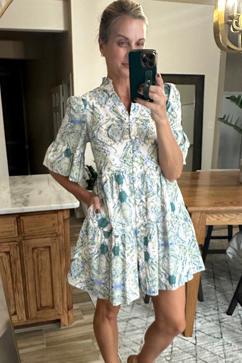 Cotton Floral Dress sold by A Velvet Window