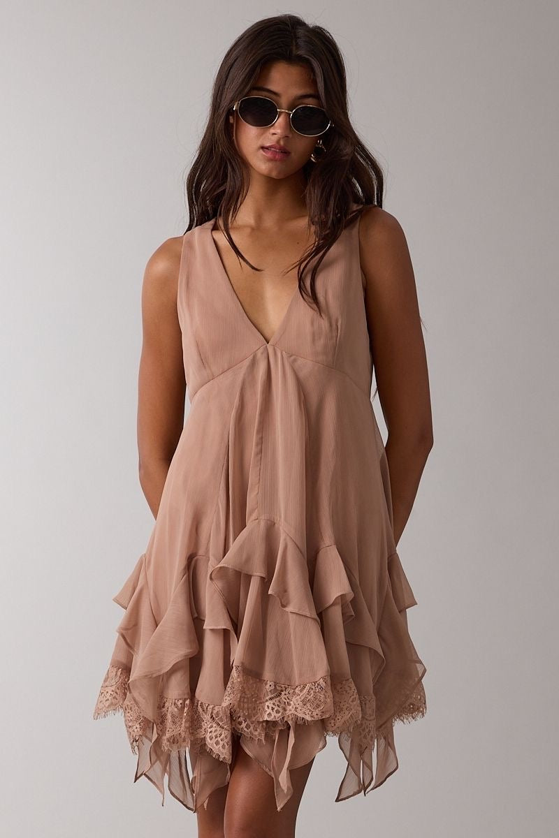 Chiffon Ruffle Dress sold by A Velvet Window