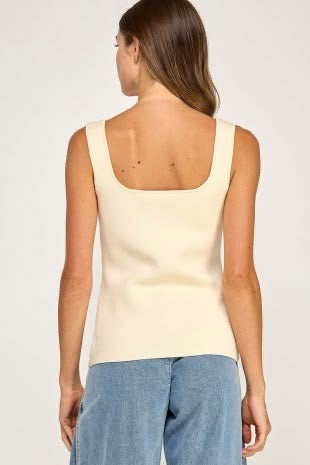 Sweetheart Neck Knit Top sold by A Velvet Window