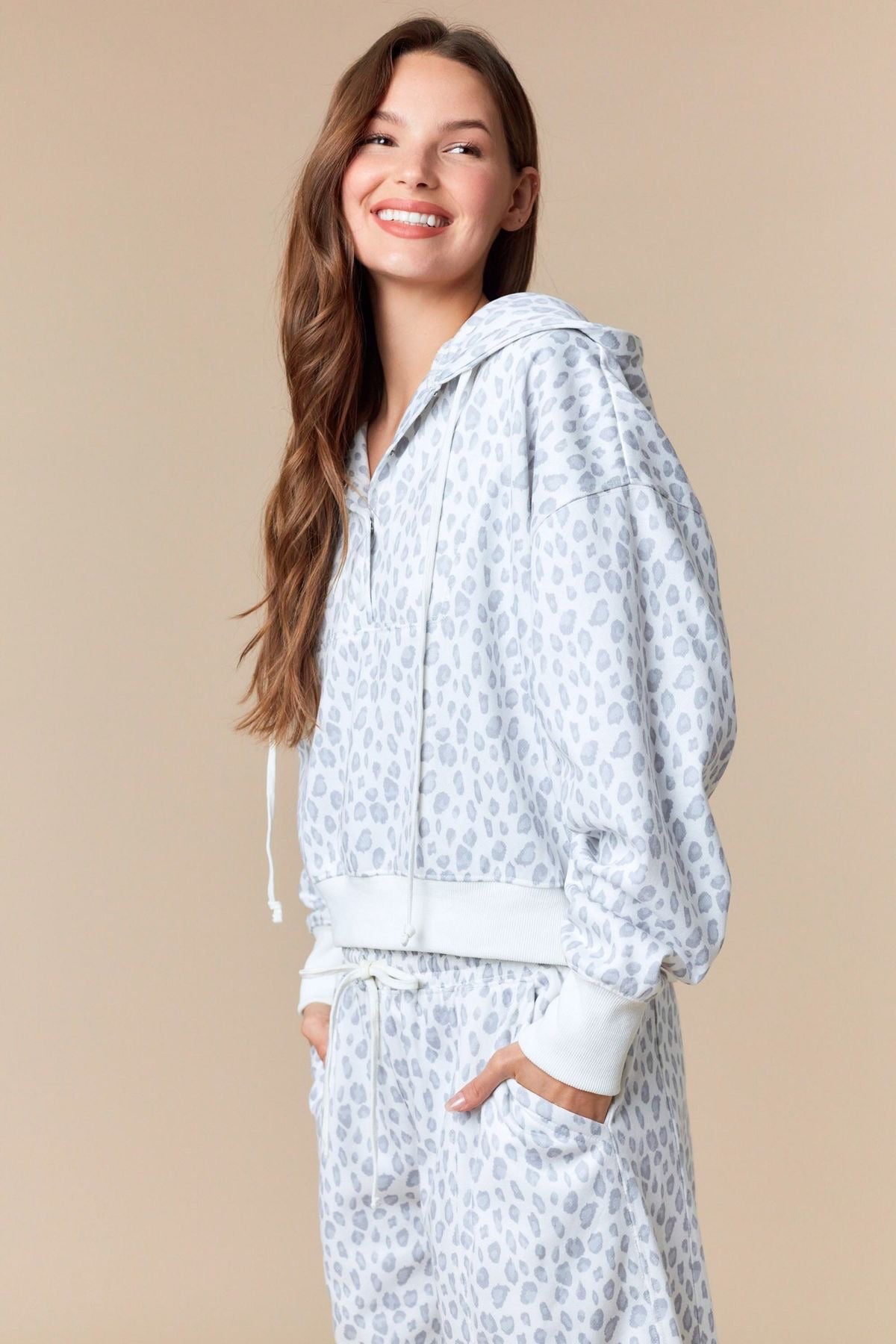 Leopard Print Hoodie sold by A Velvet Window