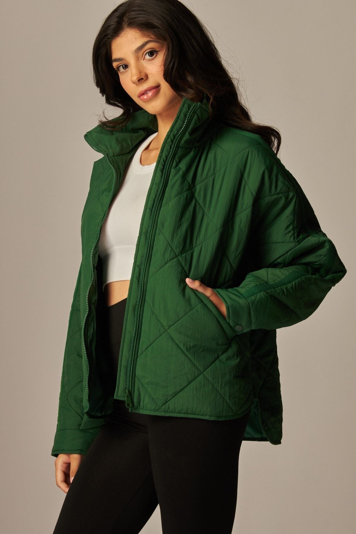 Quilted Pippa Puffer Jacket sold by A Velvet Window