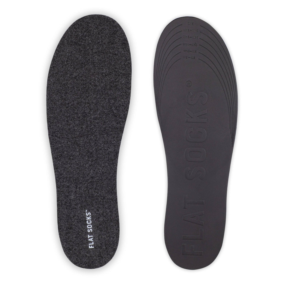 Dark Heather Grey FLAT SOCKS