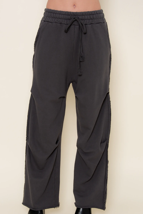 Charcoal Pleated Sweatpants
