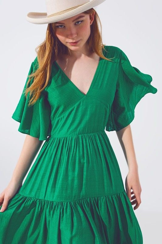 Flirty Kelly Green Dress sold by A Velvet Window