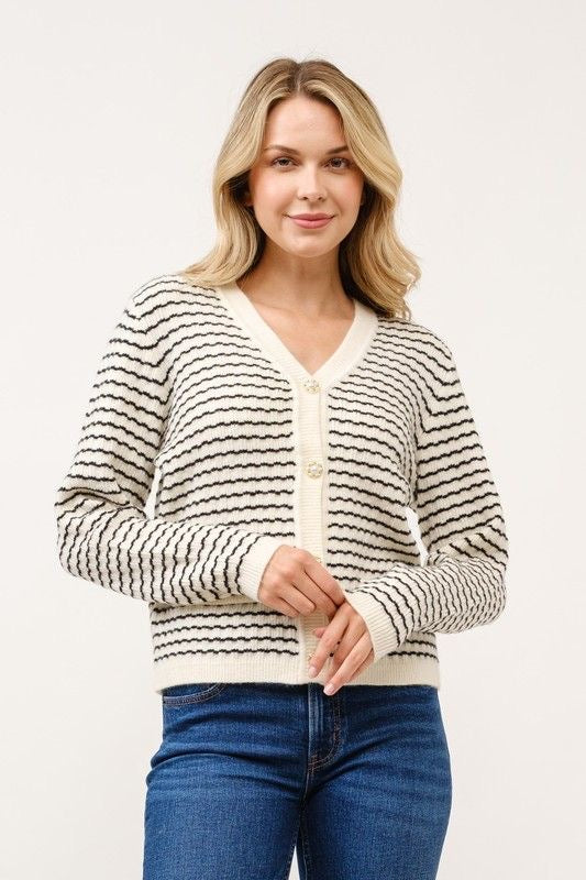 Stripe Cardigan sold by A Velvet Window