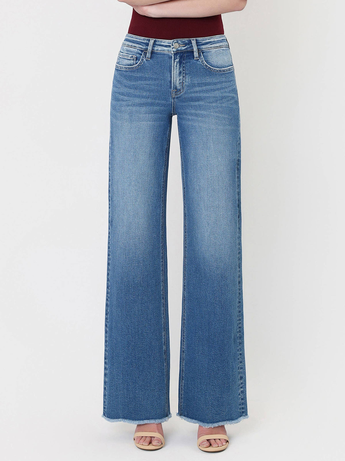 MidRise Raw Hem Denim sold by A Velvet Window