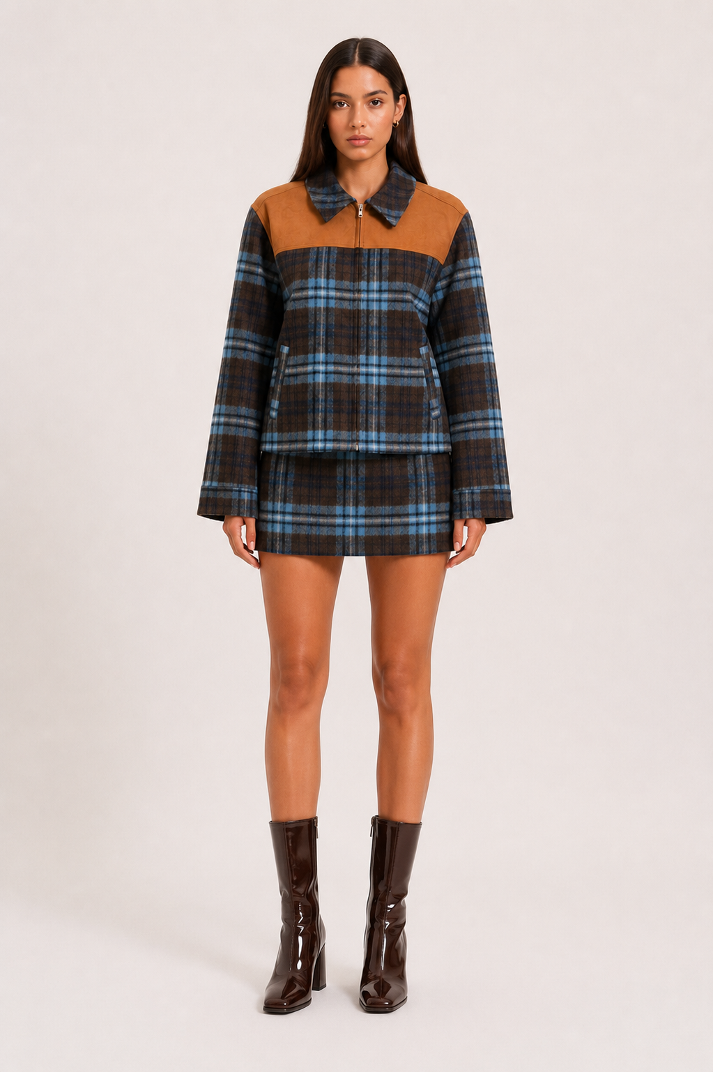 Plaid Mini Skirt sold by A Velvet Window