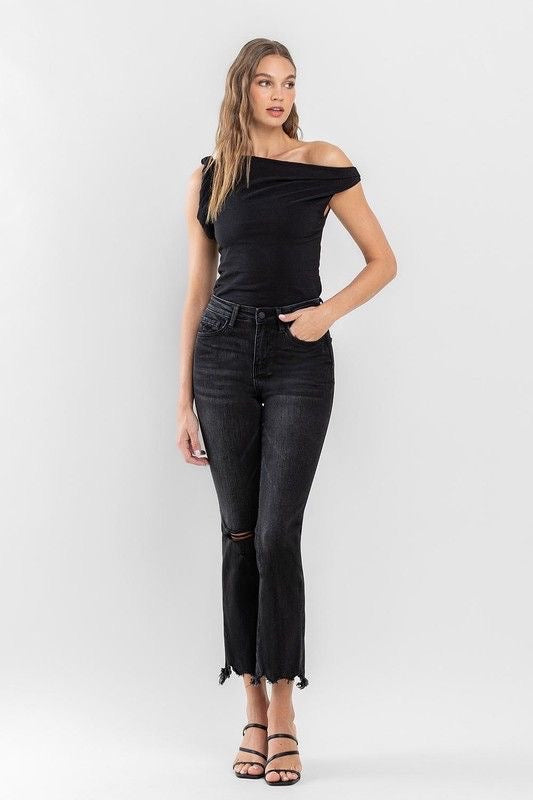 Black Ankle Bootcut Jeans sold by A Velvet Window