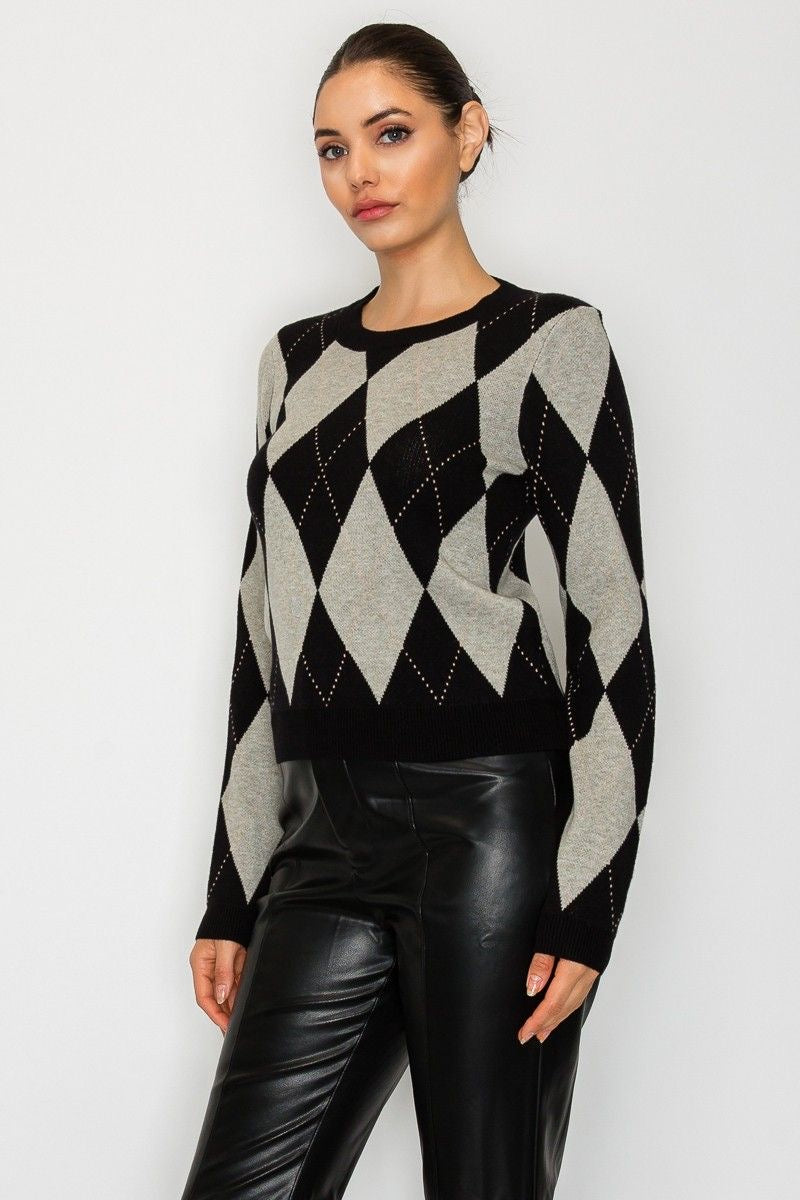 Argyle Sweater sold by A Velvet Window