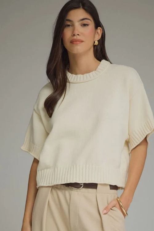 Short Sleeve Sweater sold by A Velvet Window